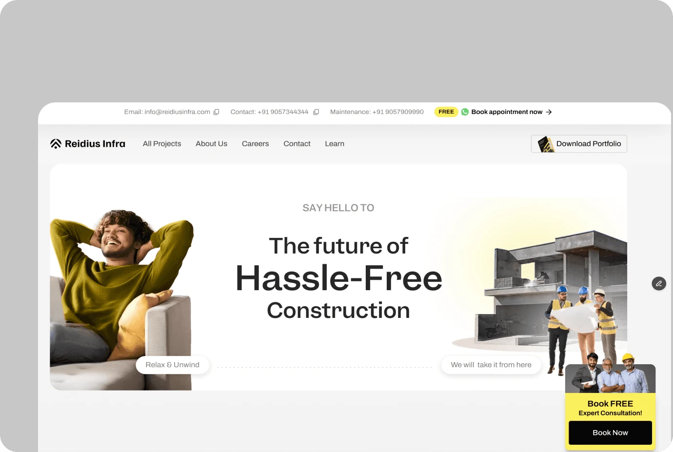 Website design sample